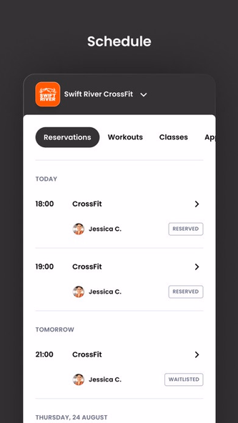 Swift River CrossFit Screenshot 3 - AppWisp.com Swift River CrossFit Screenshot 3 - AppWisp.com