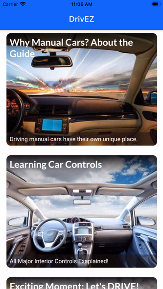 Learn How to Drive Manual Car Screenshot 1 - AppWisp.com Learn How to Drive Manual Car Screenshot 1 - AppWisp.com