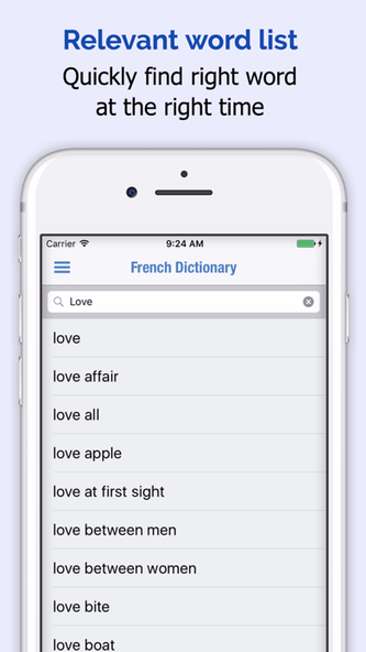 French Dictionary + Screenshot 2 - AppWisp.com French Dictionary + Screenshot 2 - AppWisp.com