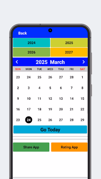 2025 Calendar Screenshot 2 - AppWisp.com 2025 Calendar Screenshot 2 - AppWisp.com