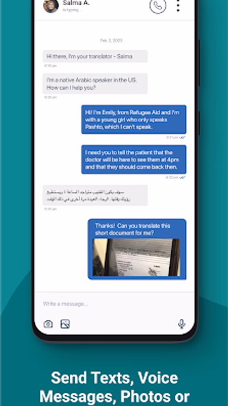 Tarjimly - Refugee Translation Screenshot 4 - AppWisp.com Tarjimly - Refugee Translation Screenshot 4 - AppWisp.com