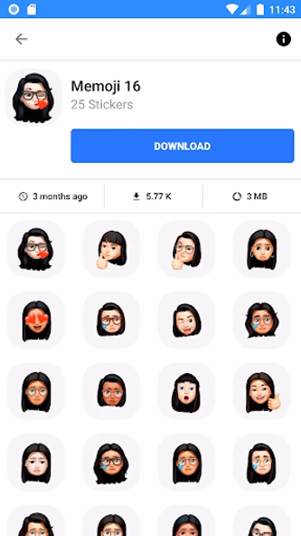 WASticker: Memoji Stickers Screenshot 1 - AppWisp.com WASticker: Memoji Stickers Screenshot 1 - AppWisp.com