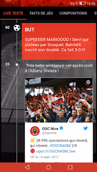 OGC Nice (Officiel) Screenshot 2 - AppWisp.com OGC Nice (Officiel) Screenshot 2 - AppWisp.com