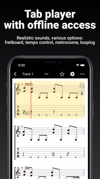 GuitarTab - Tabs & chords Pro Screenshot 2 - AppWisp.com GuitarTab - Tabs & chords Pro Screenshot 2 - AppWisp.com