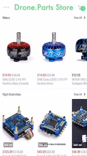 Drone.Parts Store Screenshot 2 - AppWisp.com Drone.Parts Store Screenshot 2 - AppWisp.com