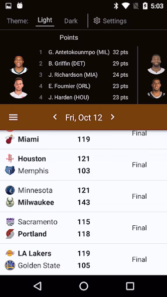 Sports Alerts - NBA edition Screenshot 1 - AppWisp.com Sports Alerts - NBA edition Screenshot 1 - AppWisp.com