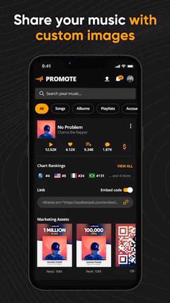 Audiomack Creator-Upload Music Screenshot 3 - AppWisp.com Audiomack Creator-Upload Music Screenshot 3 - AppWisp.com