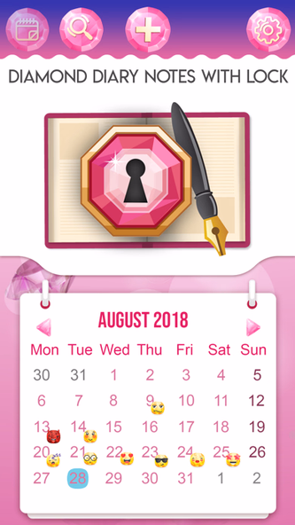 Diamond Diary Notes With Lock Screenshot 3 - AppWisp.com Diamond Diary Notes With Lock Screenshot 3 - AppWisp.com