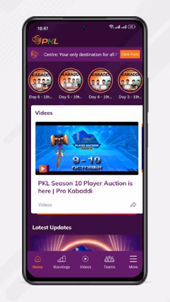 Pro Kabaddi Official App Screenshot 1 - AppWisp.com Pro Kabaddi Official App Screenshot 1 - AppWisp.com