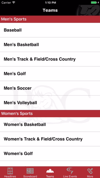 Bryan College Athletics Screenshot 4 - AppWisp.com Bryan College Athletics Screenshot 4 - AppWisp.com