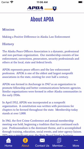 Alaska Peace Officers Assoc. Screenshot 4 - AppWisp.com Alaska Peace Officers Assoc. Screenshot 4 - AppWisp.com