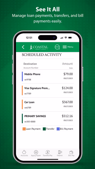 Coastal Credit Union Screenshot 3 - AppWisp.com Coastal Credit Union Screenshot 3 - AppWisp.com