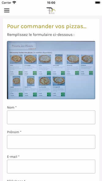 Pizzéria des Oliviers Screenshot 3 - AppWisp.com Pizzéria des Oliviers Screenshot 3 - AppWisp.com