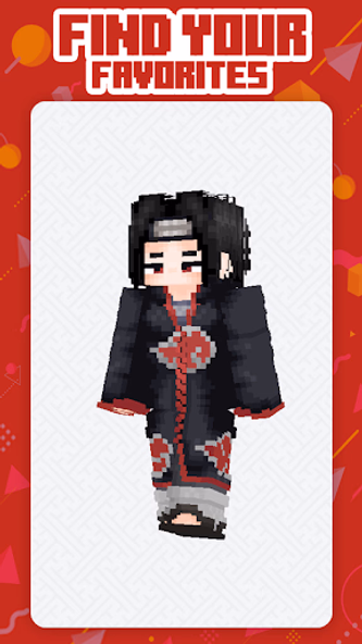 Uchiha Skin Minecraft Screenshot 2 - AppWisp.com Uchiha Skin Minecraft Screenshot 2 - AppWisp.com