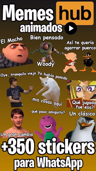 Memes Hub: stickers animados Screenshot 1 - AppWisp.com