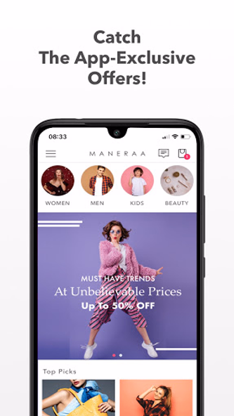 Maneraa - Online Shopping App Screenshot 1 - AppWisp.com Maneraa - Online Shopping App Screenshot 1 - AppWisp.com