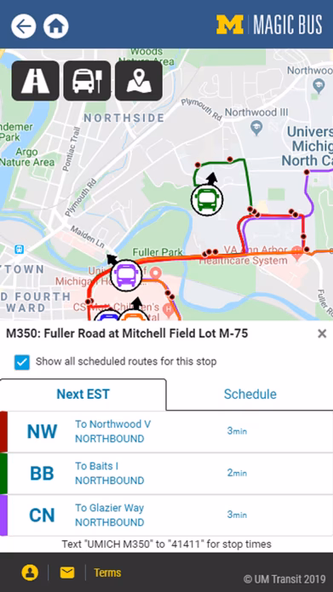 U-M Magic Bus Screenshot 2 - AppWisp.com U-M Magic Bus Screenshot 2 - AppWisp.com