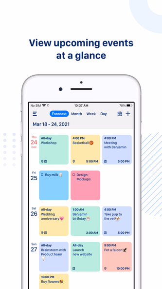 Tiny Calendar: Planner & Tasks Screenshot 3 - AppWisp.com Tiny Calendar: Planner & Tasks Screenshot 3 - AppWisp.com
