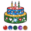 Glitter Birthday Cake Coloring - AppWisp.com