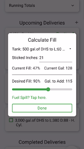 90%: Fuel Delivery Calculator Screenshot 2 - AppWisp.com 90%: Fuel Delivery Calculator Screenshot 2 - AppWisp.com
