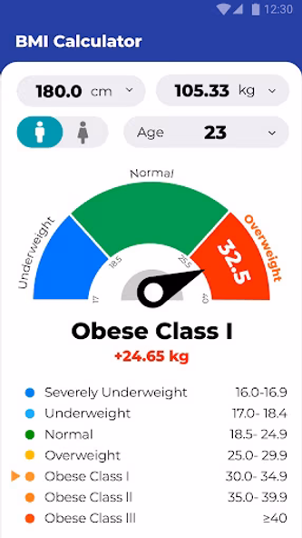 BMI Calculator - Ideal Weight Screenshot 2 - AppWisp.com BMI Calculator - Ideal Weight Screenshot 2 - AppWisp.com