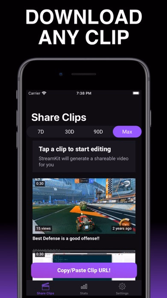 StreamKit - Edit Clips & Stats Screenshot 4 - AppWisp.com StreamKit - Edit Clips & Stats Screenshot 4 - AppWisp.com