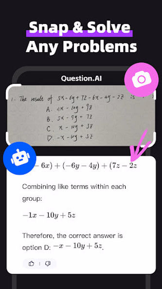 Question.AI - Chatbot&Math AI Screenshot 3 - AppWisp.com Question.AI - Chatbot&Math AI Screenshot 3 - AppWisp.com