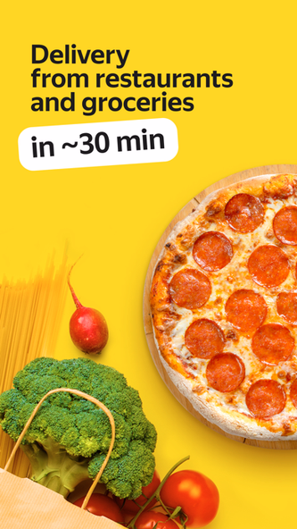 Yandex Eats: food delivery Screenshot 1 - AppWisp.com Yandex Eats: food delivery Screenshot 1 - AppWisp.com
