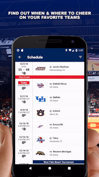 Dayton Flyers Gameday Screenshot 2 - AppWisp.com Dayton Flyers Gameday Screenshot 2 - AppWisp.com