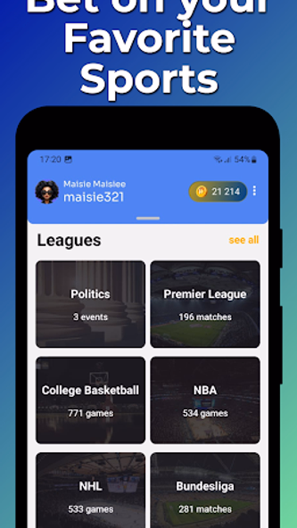 WagerLab Bet on Sports & Props Screenshot 3 - AppWisp.com WagerLab Bet on Sports & Props Screenshot 3 - AppWisp.com