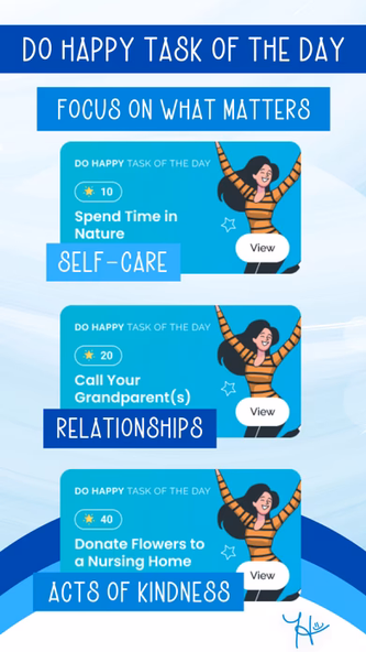 Do Happy: Daily Happier Habits Screenshot 2 - AppWisp.com Do Happy: Daily Happier Habits Screenshot 2 - AppWisp.com
