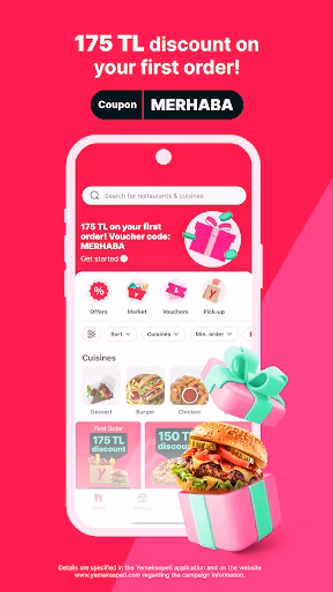 Yemeksepeti - Food & Grocery Screenshot 1 - AppWisp.com Yemeksepeti - Food & Grocery Screenshot 1 - AppWisp.com