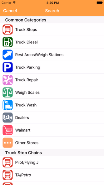 iExit Trucks: The Trucker's Highway Exit Guide Screenshot 4 - AppWisp.com iExit Trucks: The Trucker's Highway Exit Guide Screenshot 4 - AppWisp.com