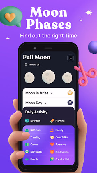 Moonly: Moon Phases & Calendar Screenshot 2 - AppWisp.com Moonly: Moon Phases & Calendar Screenshot 2 - AppWisp.com