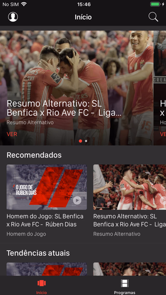Benfica Play Screenshot 1 - AppWisp.com Benfica Play Screenshot 1 - AppWisp.com