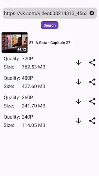 VK Video downloader Screenshot 2 - AppWisp.com VK Video downloader Screenshot 2 - AppWisp.com
