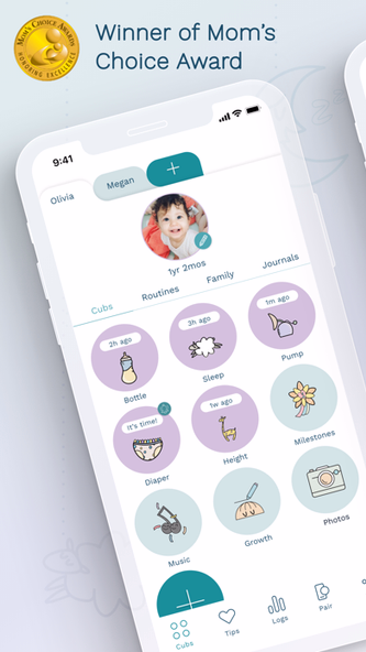 Cubtale Baby Tracker Screenshot 1 - AppWisp.com Cubtale Baby Tracker Screenshot 1 - AppWisp.com
