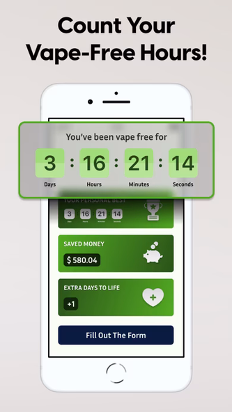 Quit Vaping: Stop Vape Tracker Screenshot 2 - AppWisp.com Quit Vaping: Stop Vape Tracker Screenshot 2 - AppWisp.com