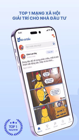 Bò và Gấu: MXH đầu tư giải trí Screenshot 1 - AppWisp.com Bò và Gấu: MXH đầu tư giải trí Screenshot 1 - AppWisp.com