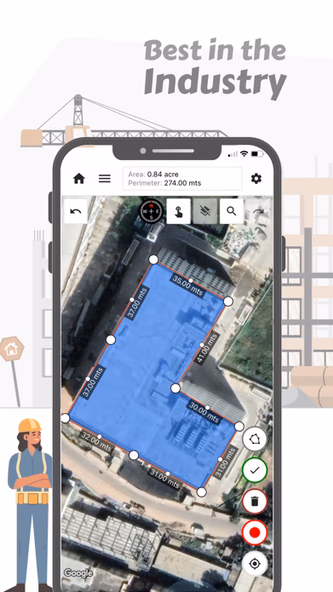 GPS Area Measure & Land Survey Screenshot 1 - AppWisp.com GPS Area Measure & Land Survey Screenshot 1 - AppWisp.com