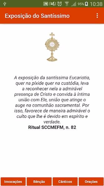 Exposição do Santíssimo Screenshot 1 - AppWisp.com Exposição do Santíssimo Screenshot 1 - AppWisp.com
