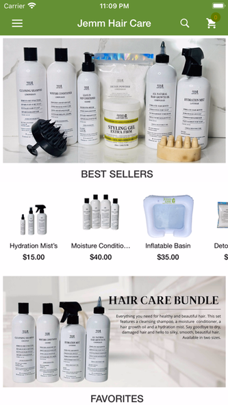 Jemm Hair Care Screenshot 1 - AppWisp.com Jemm Hair Care Screenshot 1 - AppWisp.com