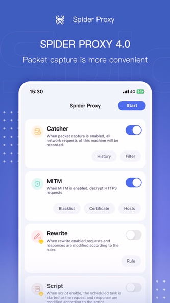 Spider Proxy - HTTP(S) Catcher Screenshot 1 - AppWisp.com