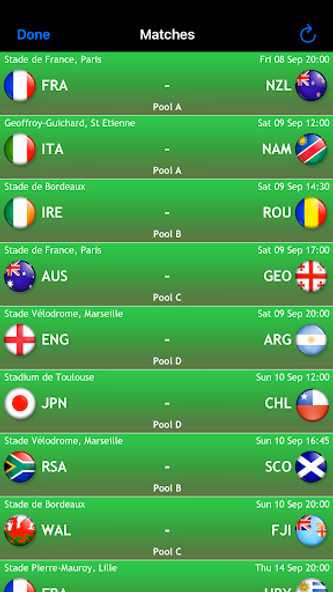 Rugby World App France 2023 Screenshot 3 - AppWisp.com Rugby World App France 2023 Screenshot 3 - AppWisp.com