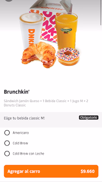 Dunkin' App Chile Screenshot 3 - AppWisp.com Dunkin' App Chile Screenshot 3 - AppWisp.com
