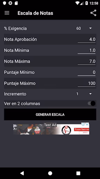 Escala de Notas Screenshot 2 - AppWisp.com Escala de Notas Screenshot 2 - AppWisp.com
