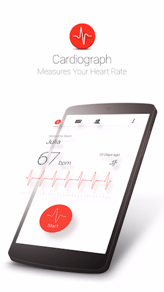Cardiograph - Heart Rate Meter Screenshot 1 - AppWisp.com Cardiograph - Heart Rate Meter Screenshot 1 - AppWisp.com