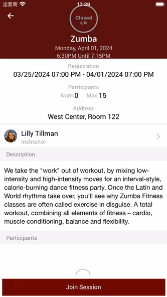 WU Rec Services Screenshot 3 - AppWisp.com