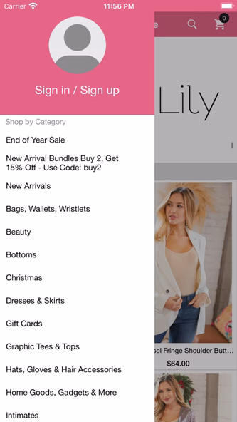 Zen Lily Boutique Screenshot 2 - AppWisp.com Zen Lily Boutique Screenshot 2 - AppWisp.com