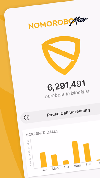 Nomorobo Max Spam Call Blocker Screenshot 1 - AppWisp.com Nomorobo Max Spam Call Blocker Screenshot 1 - AppWisp.com